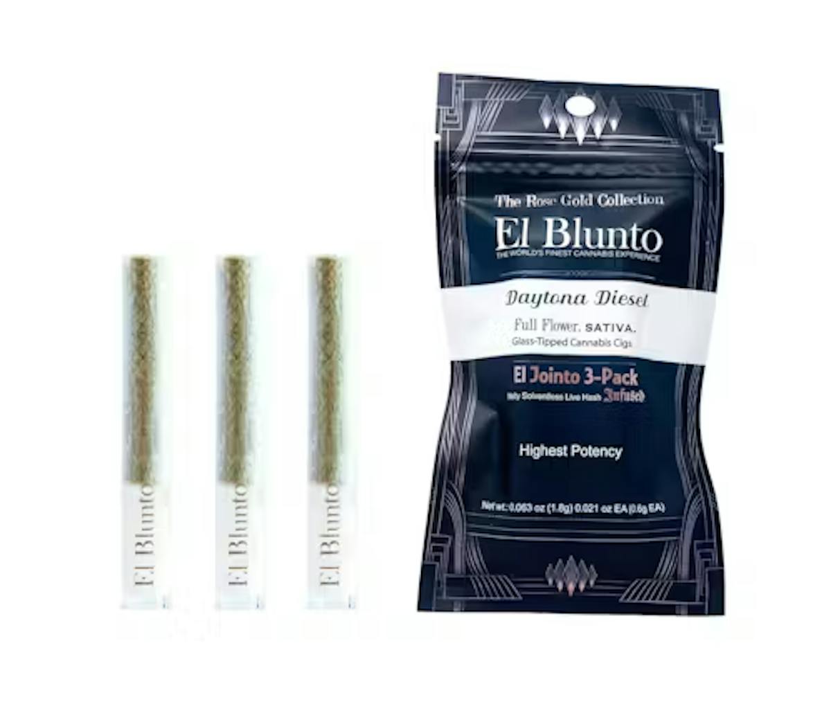 Photo of El Jointo Daytona Diesel 3pk Hash Infused Prerolls