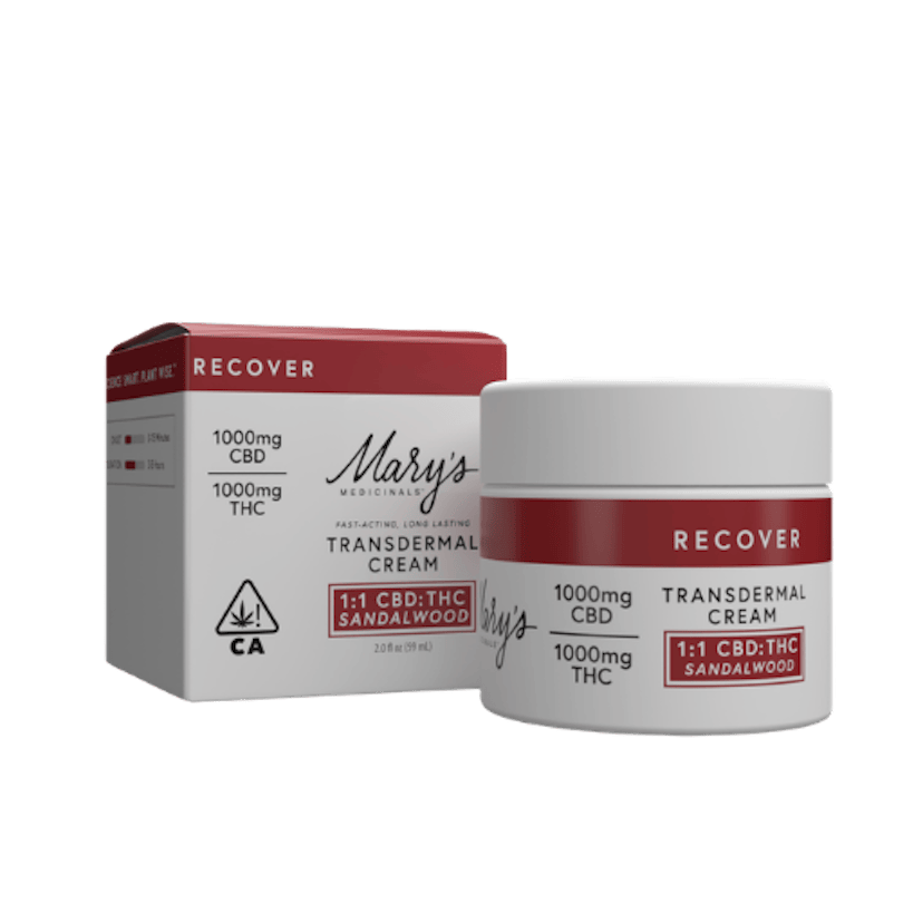 Mary's | Transdermal Cream | Sandalwood 1:1 CBD:THC