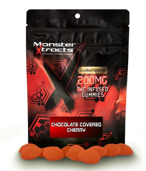Product: Monster Xtracts | Gummies - 200mg - Chocolate Covered Cherry