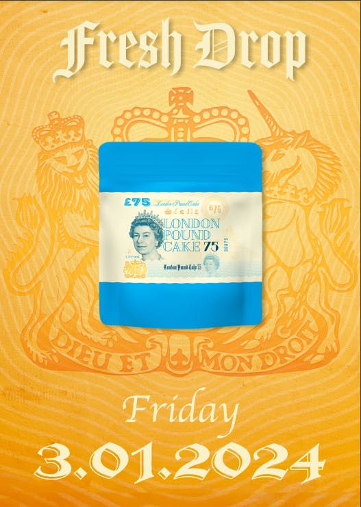 Cookies Mylar Bag London Pound Cake Cookies Albuquerque Dispensary