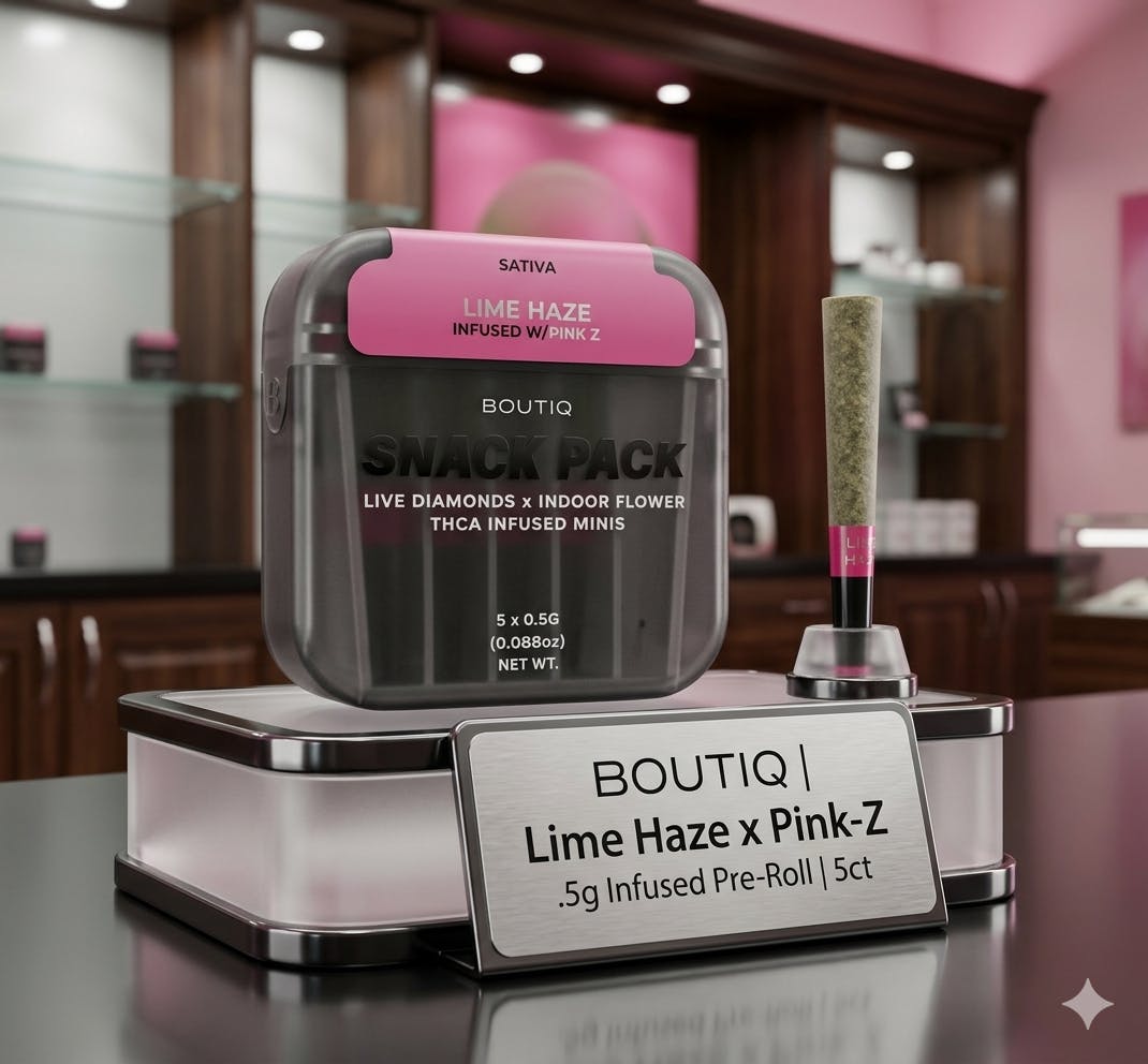 Product Boutiq | Lime Haze x Pink-Z | .5g Infused Pre-Roll | 5ct