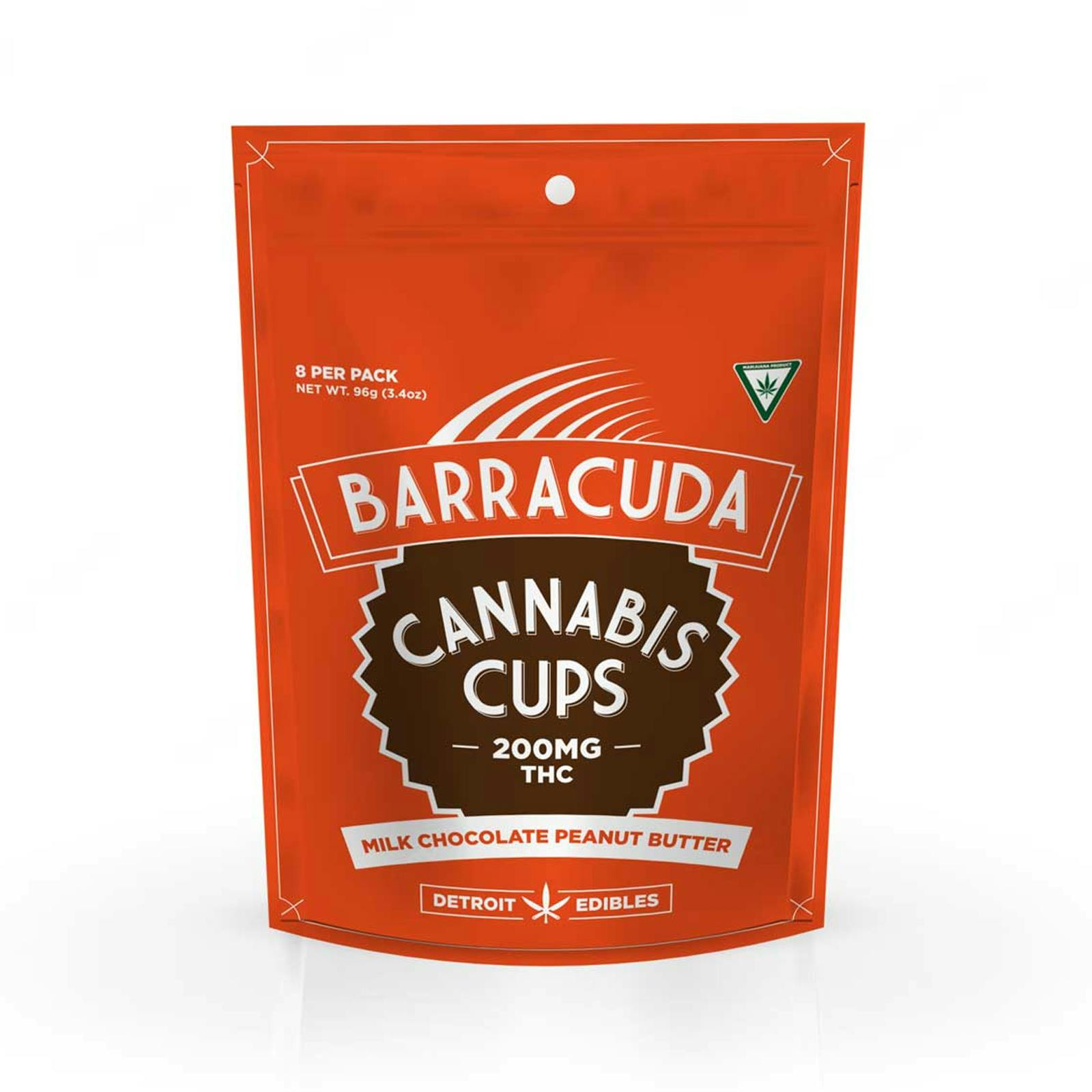 Barracuda cannabis cups peanut butter 200mg