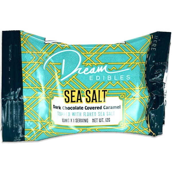 Product: Dream Edibles | Dark Chocolate Covered Sea Salt Caramel | 10mg