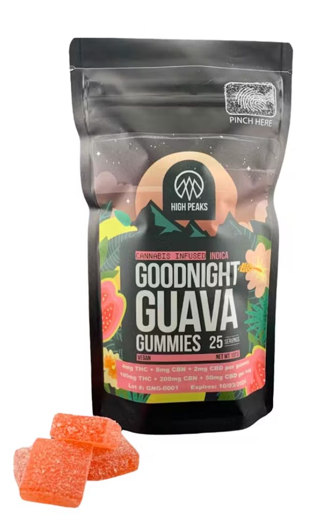 Goodnight Guava | 25-Pack Gummies | 100mg | High Peaks