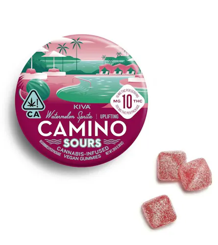 Camino Sours Uplifting Watermelon Spritz Gummies [10pk]-1