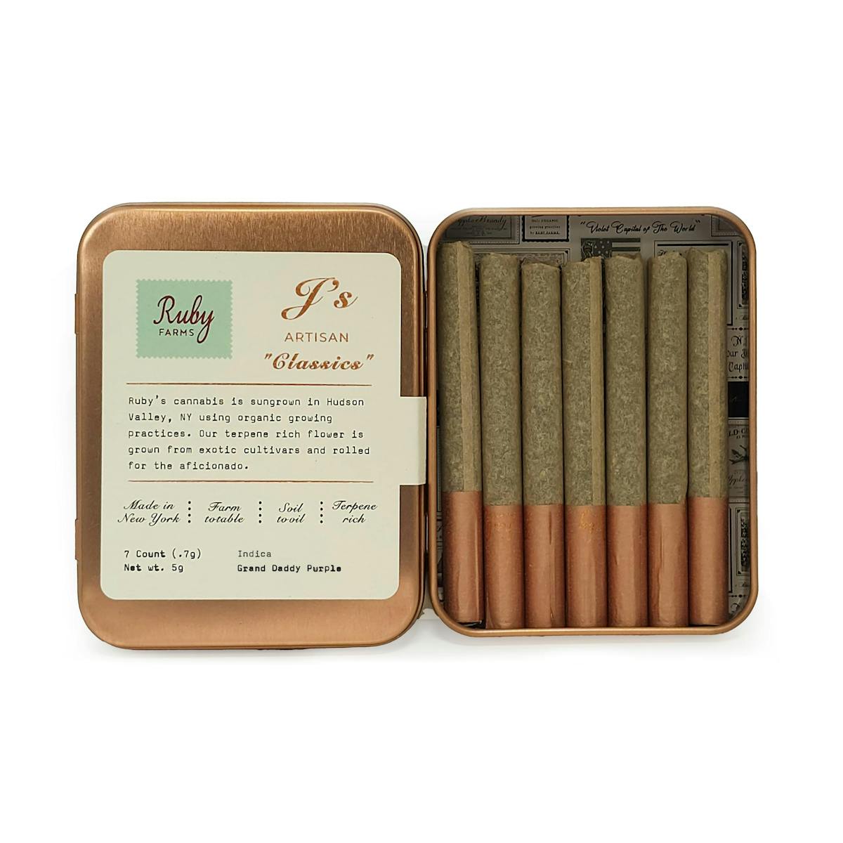 Photo of Ruby Farms | Grand Daddy Purple CLASSICS | 5g | Pre-rolls | 7pk