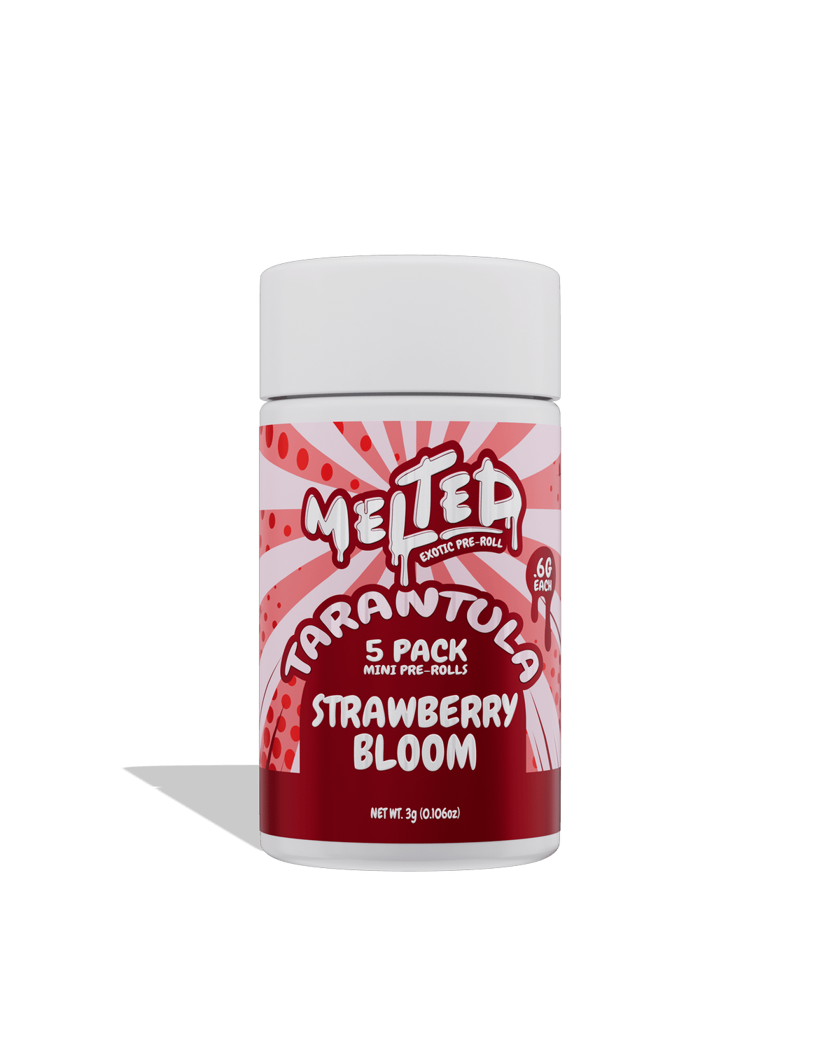 Product: Melted | Tarantula Pre-Roll 5-Pack - 3g - Strawberry Bloom
