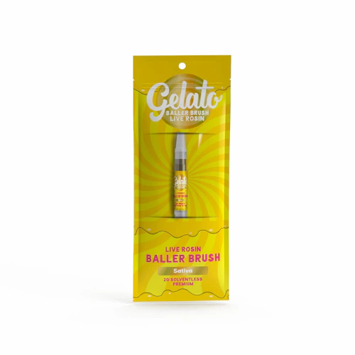Gelato - 2g Live Rosin Baller Brush - Sativa