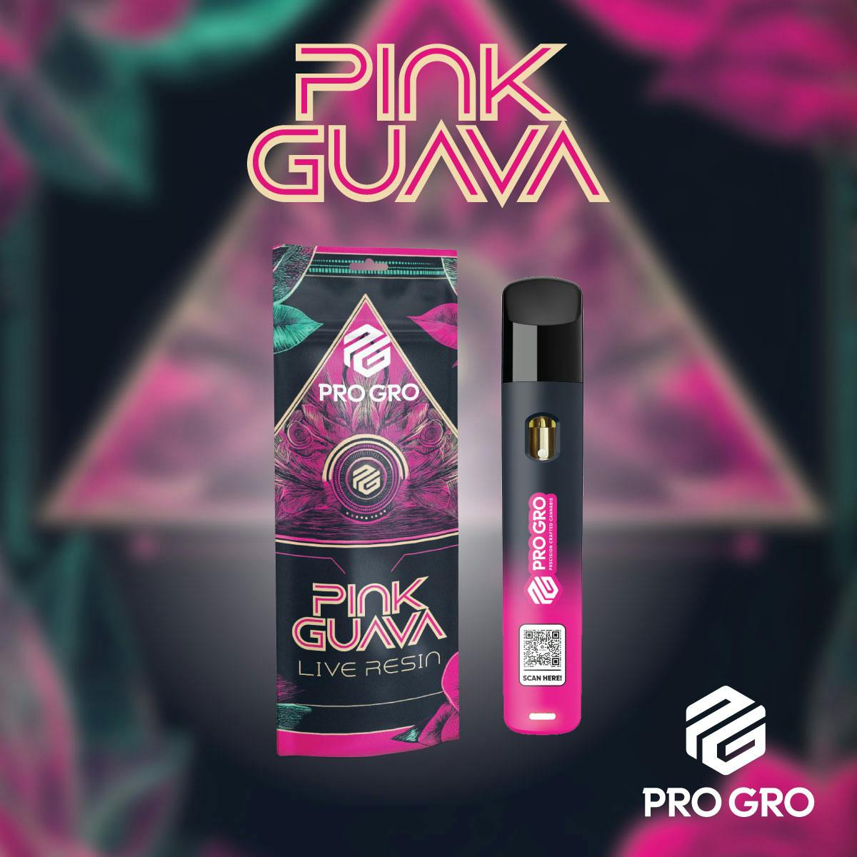 Pro Gro - 1g Live Resin Disposable - Pink Guava