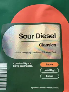 MFNY | SOUR DIESEL | 2 X .5 GRAM LIVE RESIN CARTRIDGE