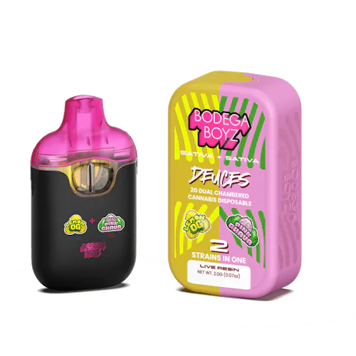 Bodega Boyz – Deuces – AIO  Live Resin Vape  Lemon OG x Pink Guava – 2grams-active