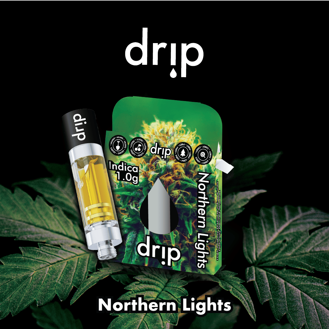 Drip DRIP | NORTHERN LIGHTS | CART INDICA — VAPORIZERS
