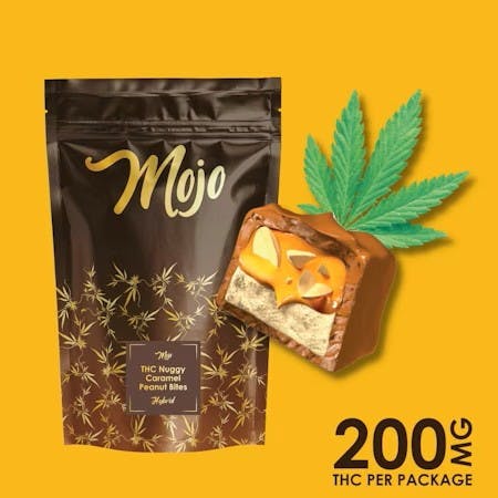 Product: MOJO | NUGGY CARAMEL PEANUT BITES | 200MG | HYBRID