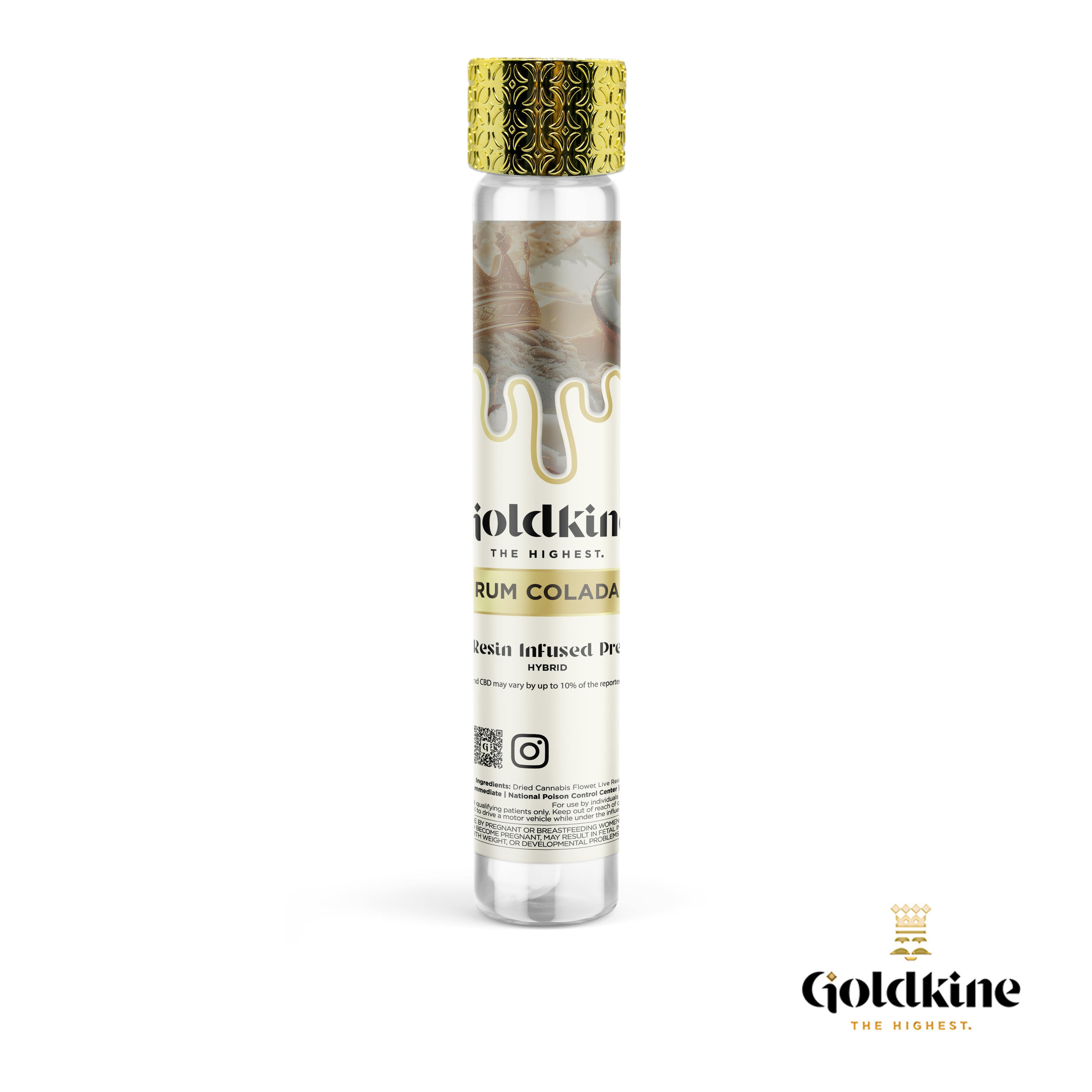 Product: Goldkine | Rum Colada | Infused Pre-roll | 1g | Hybrid