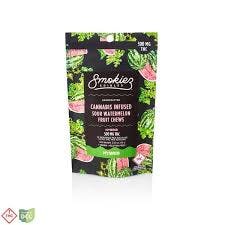 Smokiez Sour Watermelon - Fruit Chews 10pk