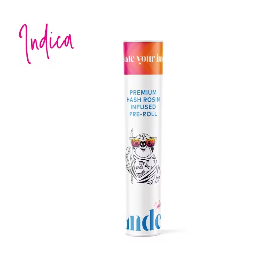 Product: Candela | Gush Mints Solventless Hash Rosin Infused Pre-Roll | 1.25g