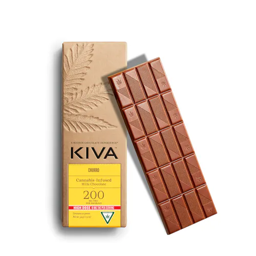 Kiva Churro Milk Chocolate 200mg Rec-active