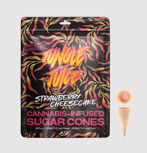 Product: Strawberry Cheesecake | 20mg x 10pk | Ice Cream Cones | Jungle Juice