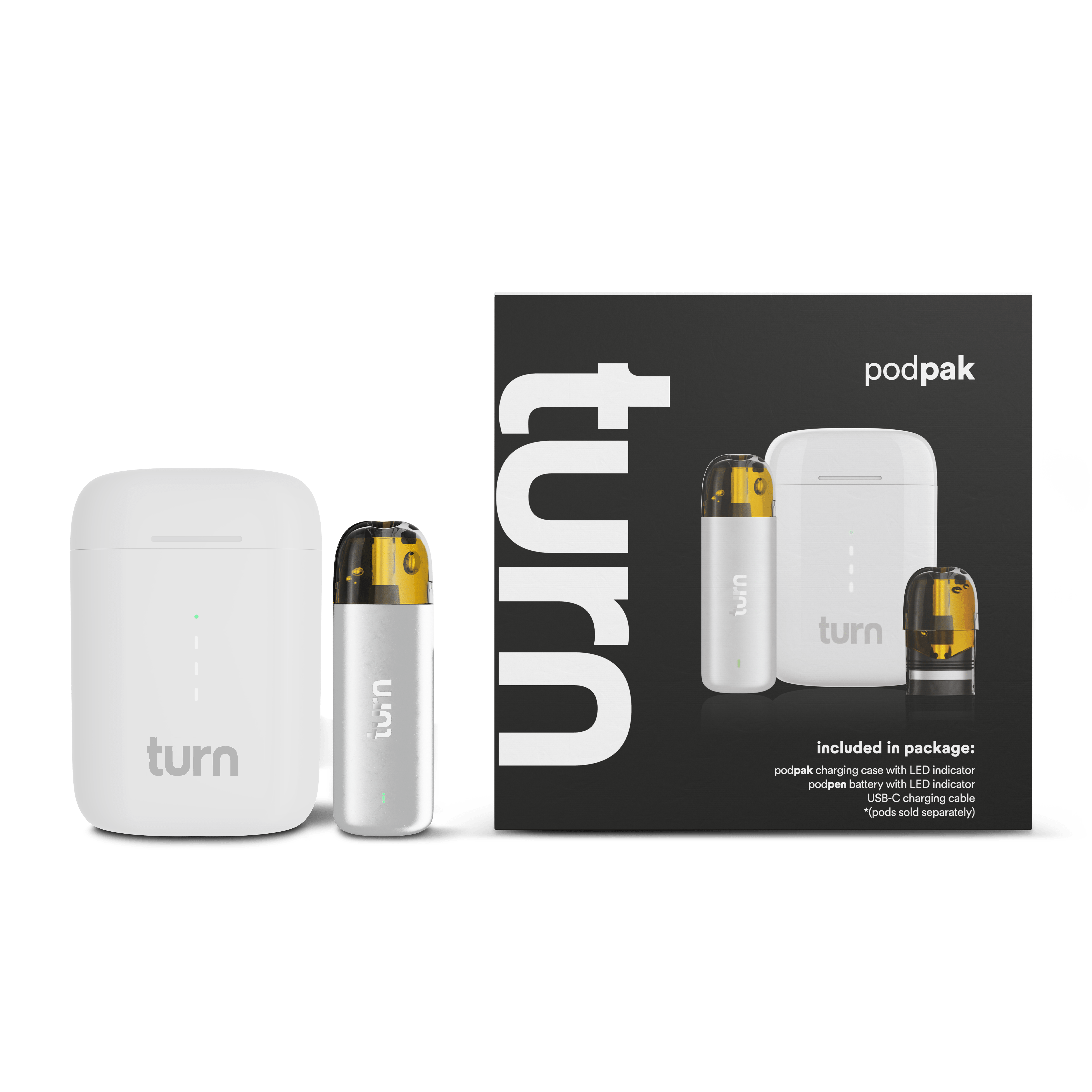 Turn Podpak Battery  White