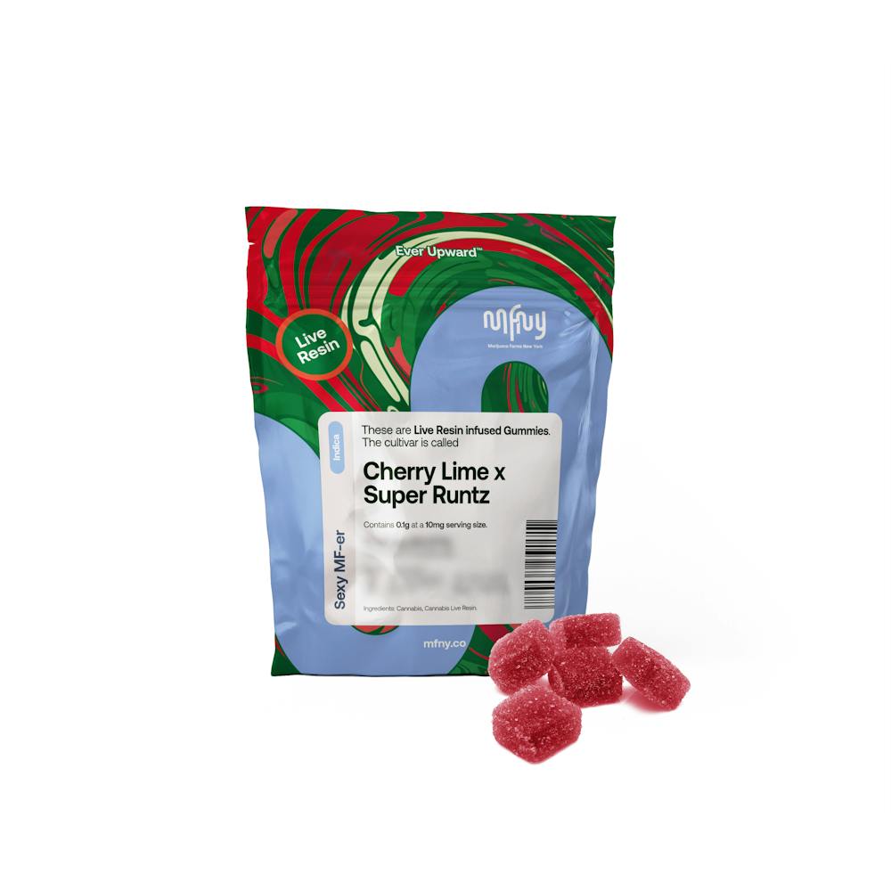 Product Cherry Lime x Super Runtz Live Resin Gummies | 10 pk