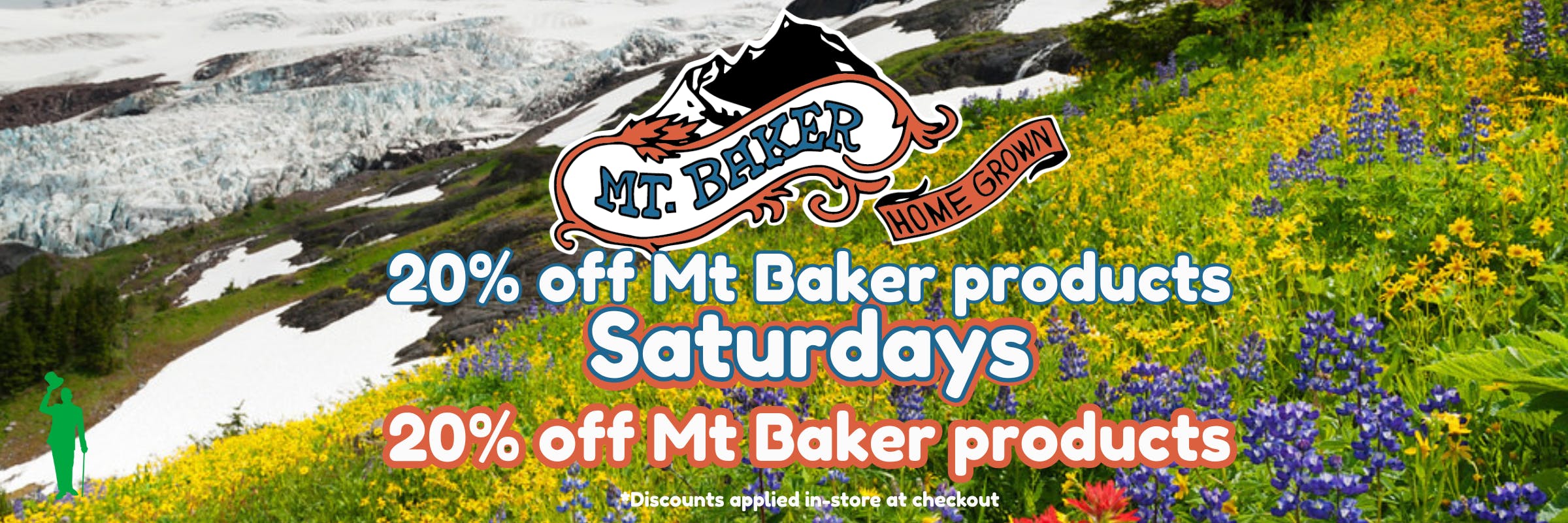 Get 20% off Mt. Baker Homegrown products every Saturday at Mr. Greens in Lake Forest Park near North Seattle. Shop premium Washington cannabis.