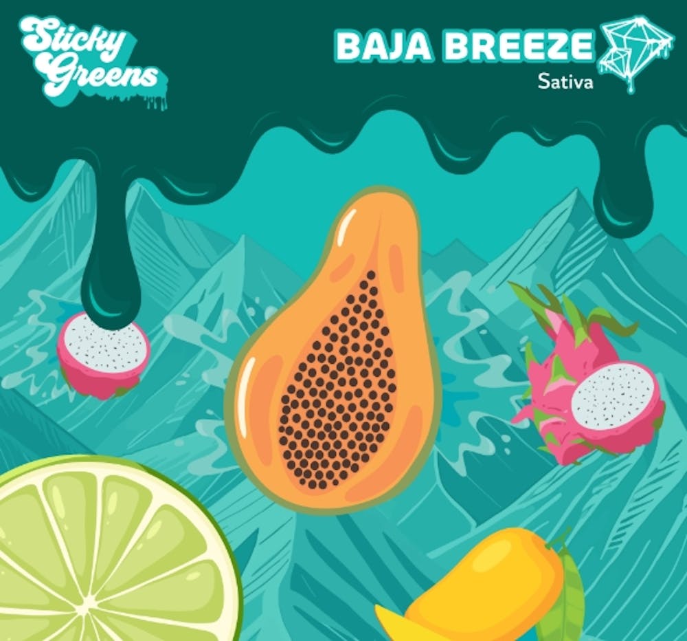 Product DF Sticky Greens Disposable - Baja Breeze 1g