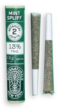 Supernaturals Botanical Pre-Rolls | .75g Each 2 pack | Mint Spliff