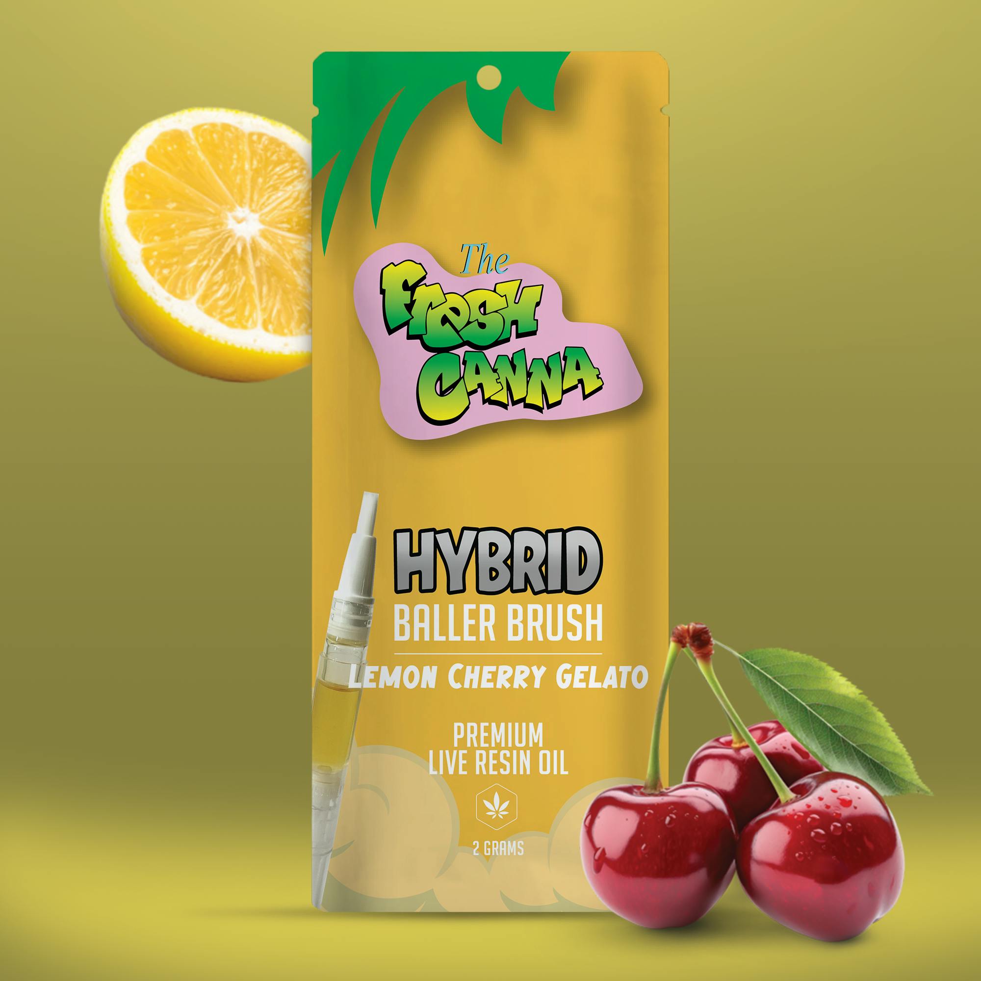 Product: Fresh Canna | Lemon Cherry Gelato 2g Live Resin BRUSH