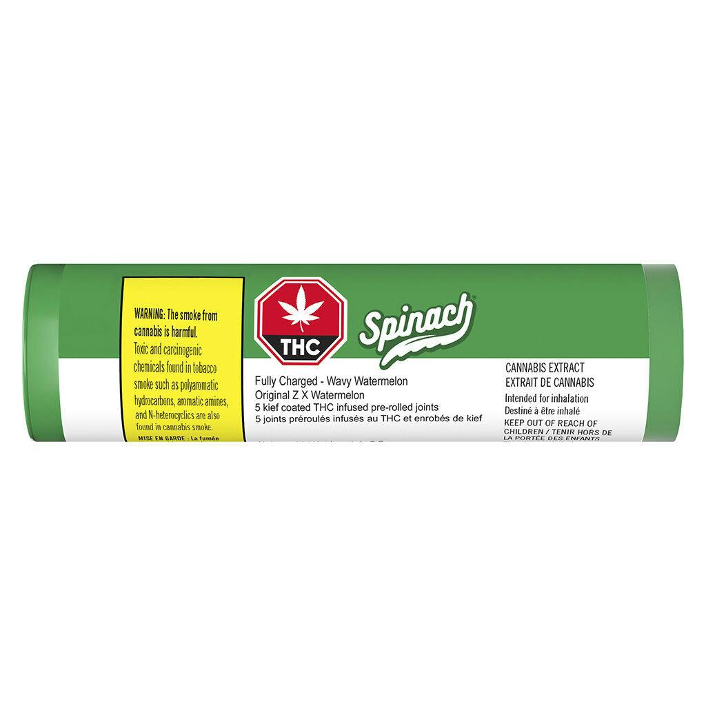 Spinach - fully charged wavy watermelon infused pre-roll - 5x0. 5g