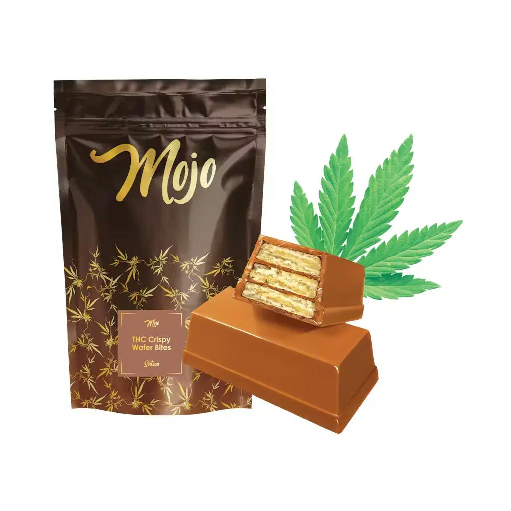 Product: Chocolate Crispy Wafers | 20mg x 10pk | Mojo