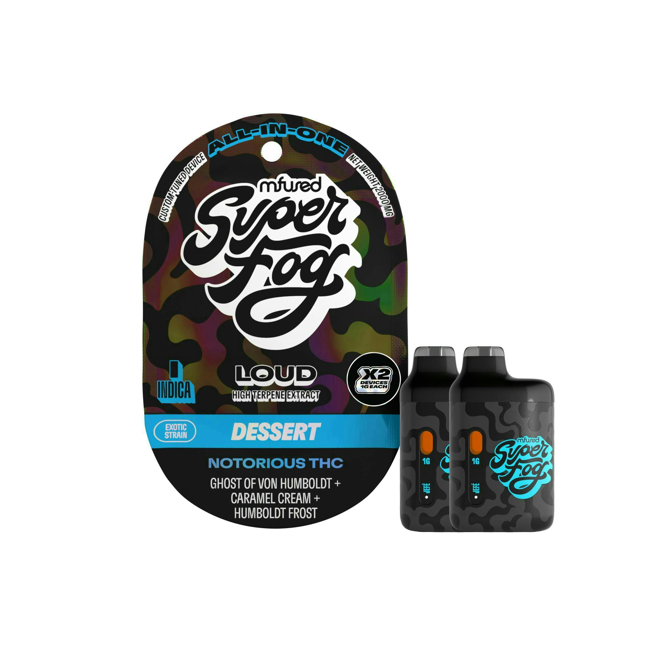 Mfused Superfog Notorious THC 2pk 2g LOUD Vape