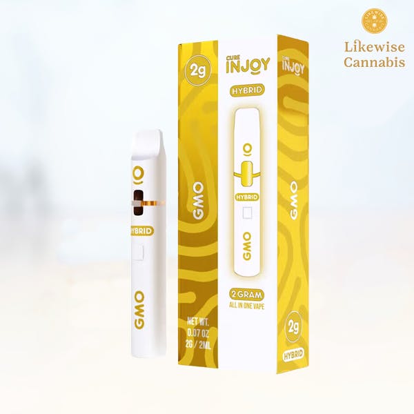 GMO 2G OIL DISPOSABLE - CURE INJOY | Likewise Cannabis Craft