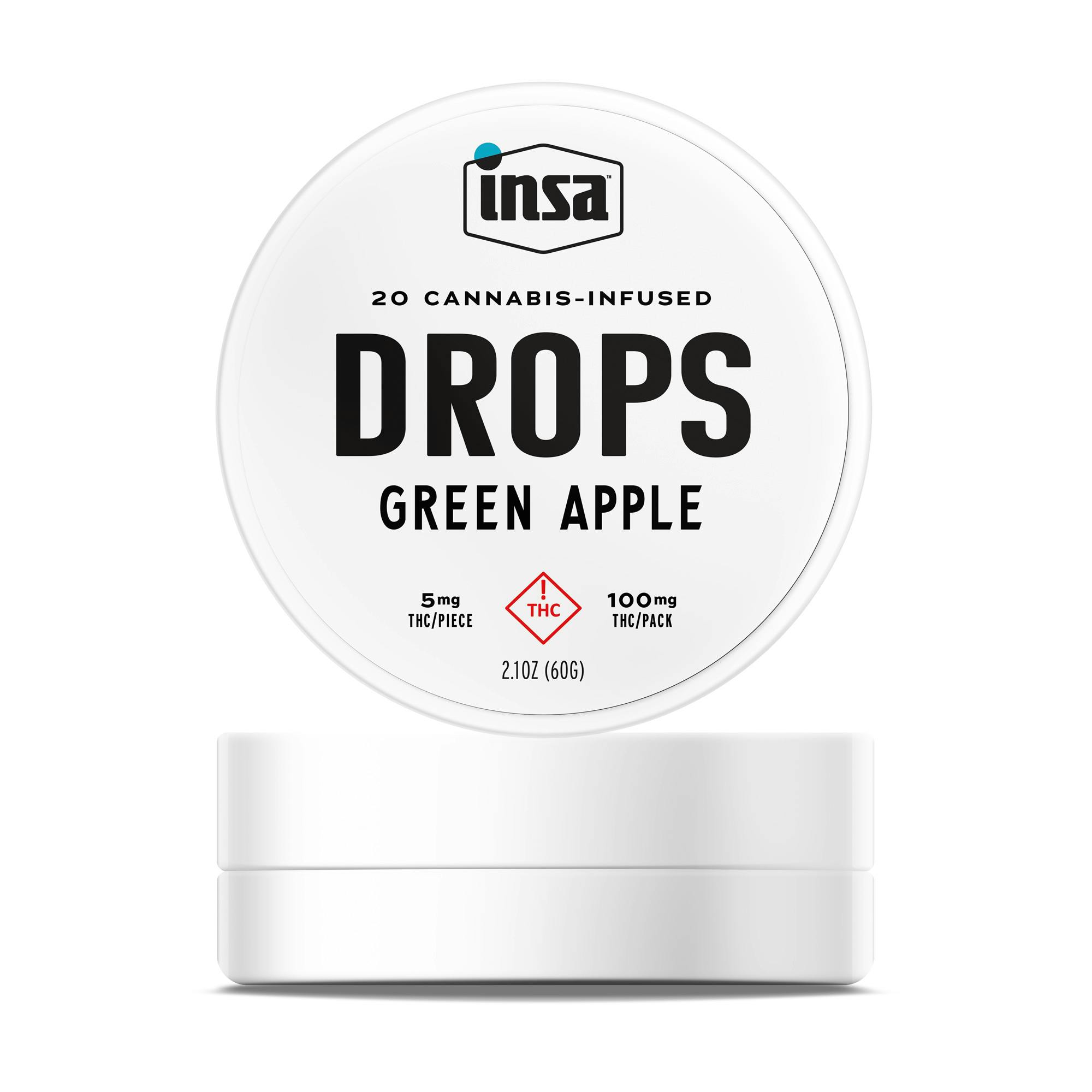Drops/Chews - Green Apple - 100mg (20 Chews)