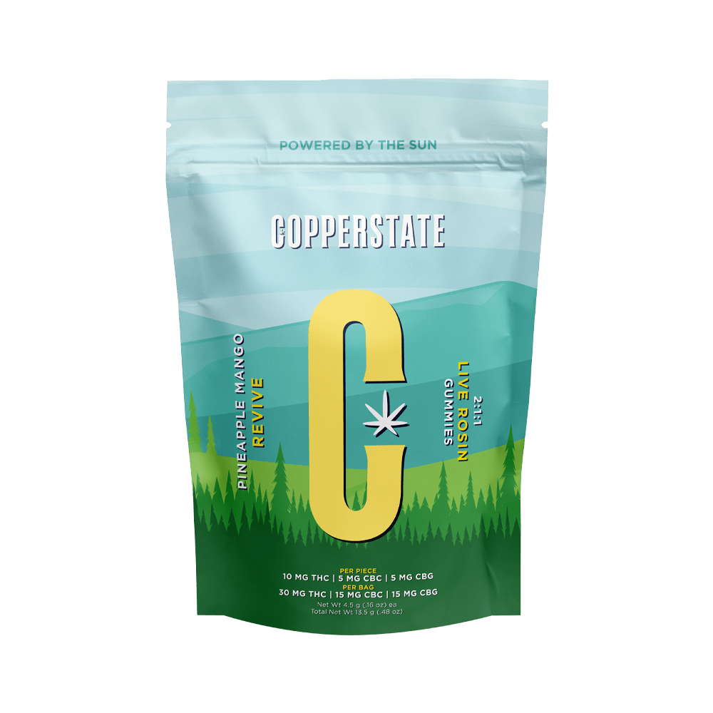 Copperstate Farms Pineapple Mango 2:1:1 Live Rosin Gummy 3 Pack