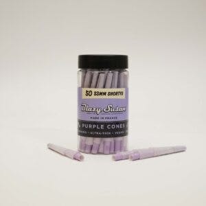 Blazy Susan – Purple Pre Rolled Cones Jar 1-1/4? – 50 Count — Blazy Susan cannabis product at ZenZest