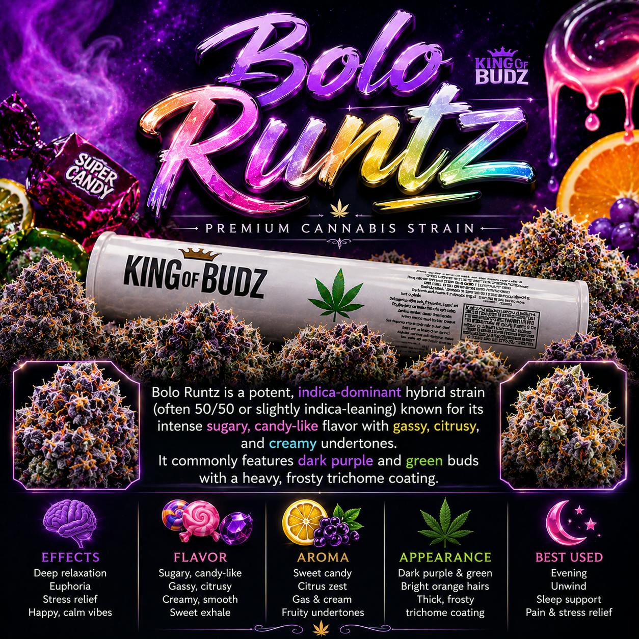 KOB - 1g Preroll - Bolo Runtz