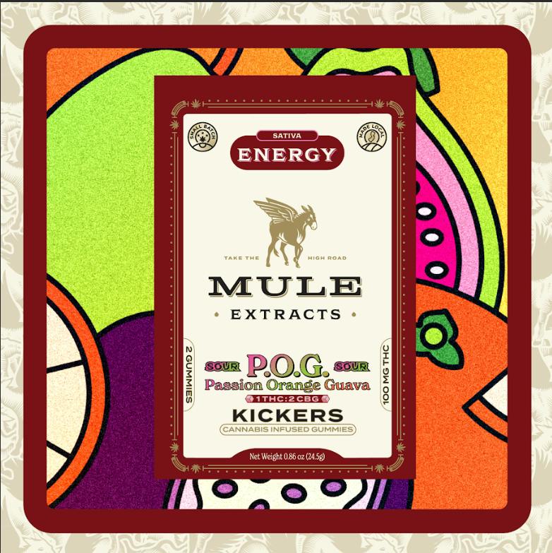 Mule Extracts Sour P.O.G. 2:1 CBG:THC (2pk) 100MG