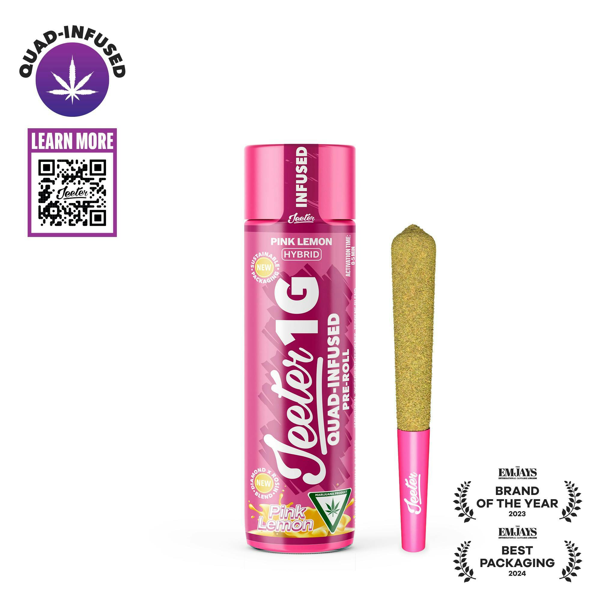 Jeeter - Quad Infused Preroll - Pink Lemon