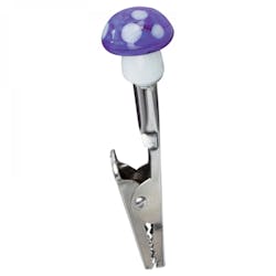 Spark | Glass Mushroom Roach Clip - Assorted Colours