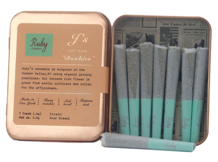 Buy Ruby Farms Sour Diesel | Doobie 7pk Online - Strain Stars Cannabis