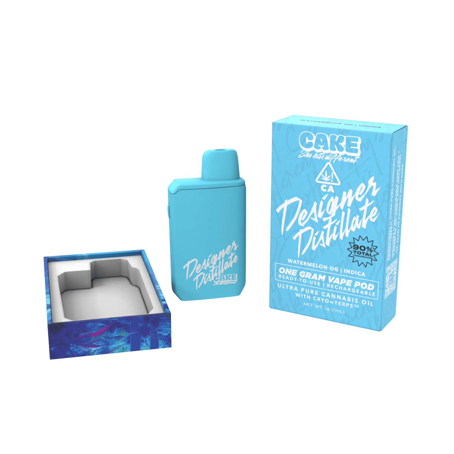 CAKE - Space Cake (Indica) All-In-One Vape 1g | Wellgreens