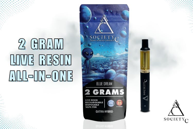 Society C - 2g Live Resin Disposable - Blue Dream