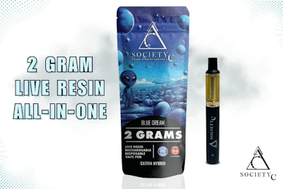 Society C - 2g Live Resin Disposable - Blue Dream