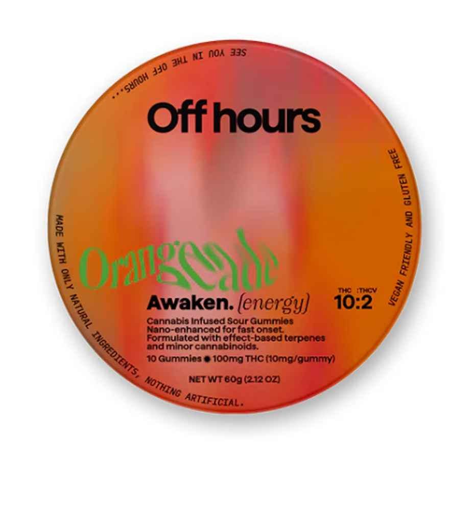 Off Hours-10pk THC Gummies(10mg) V,GF-Awaken (energy)