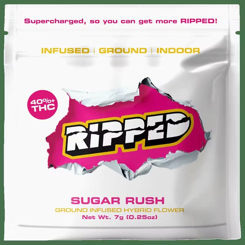 Ripped | Sugar Rush | Hash Infused Ground Flower | 7g