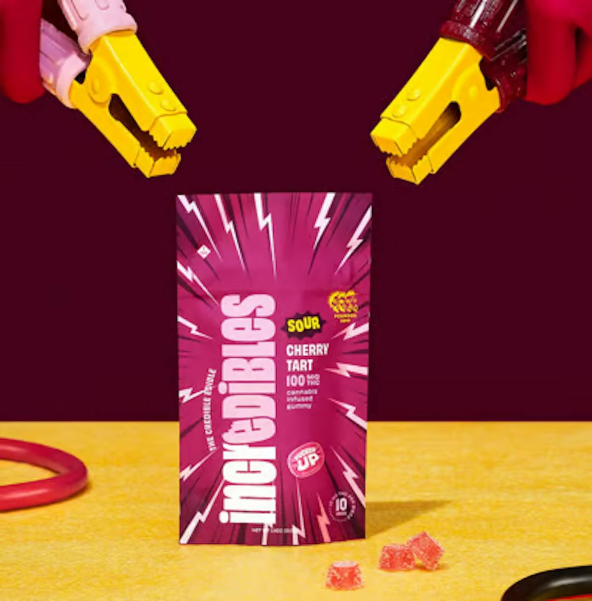 Image of Incredibles – Sour Cherry Tart 100mg Gummies