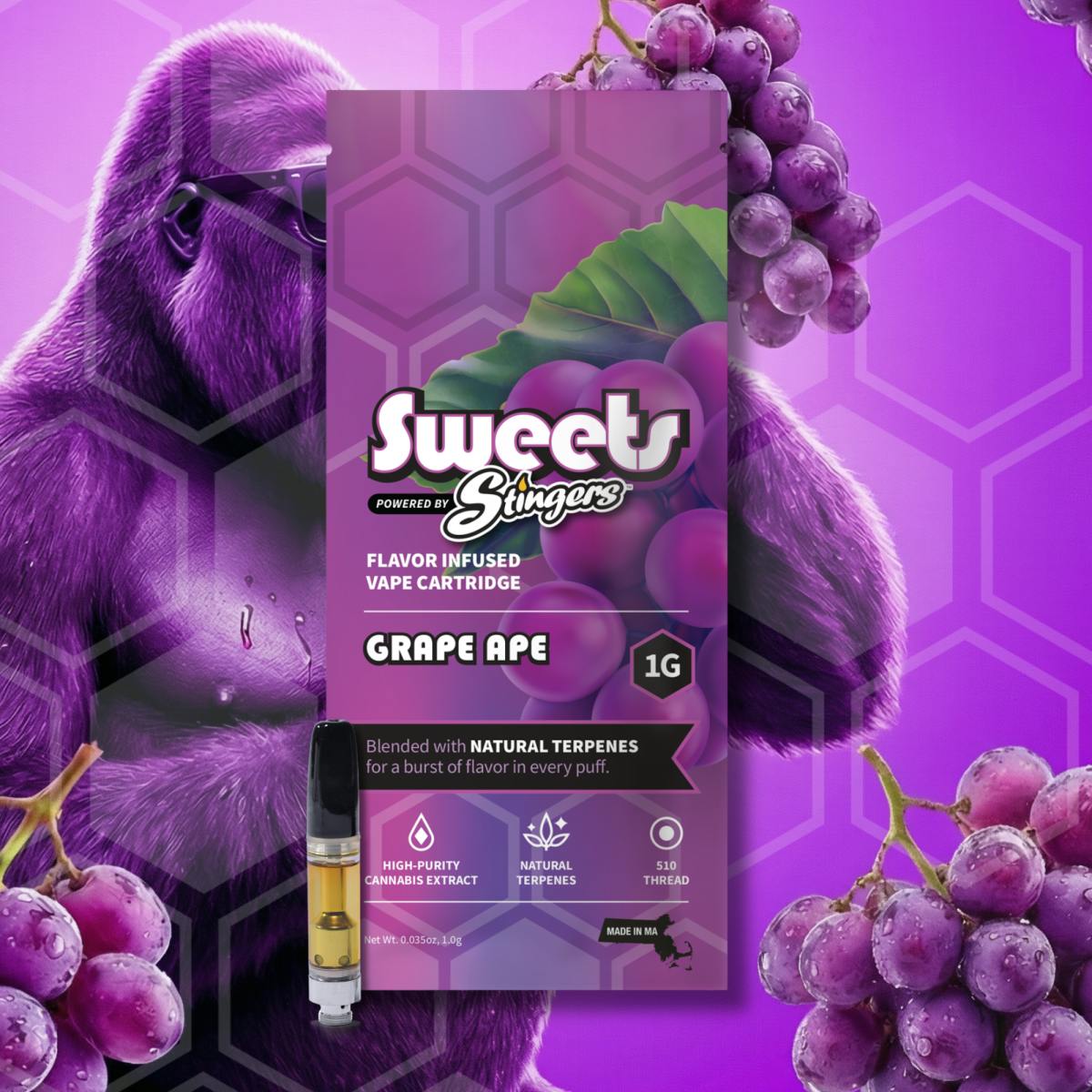 Product Sweets - Grape Ape - Vape Cart