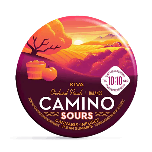 Photo of Camino Sours ‘Balance’ Orchard Peach Gummies [10pk] (100mg CBD : 100mg THC)