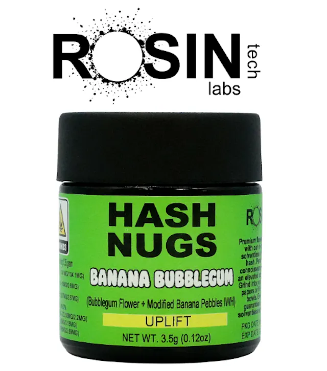 Rosin Tech Labs Hash Nugs Banana Bubblegum 3.5g (sativa hybrid, infused-bud)