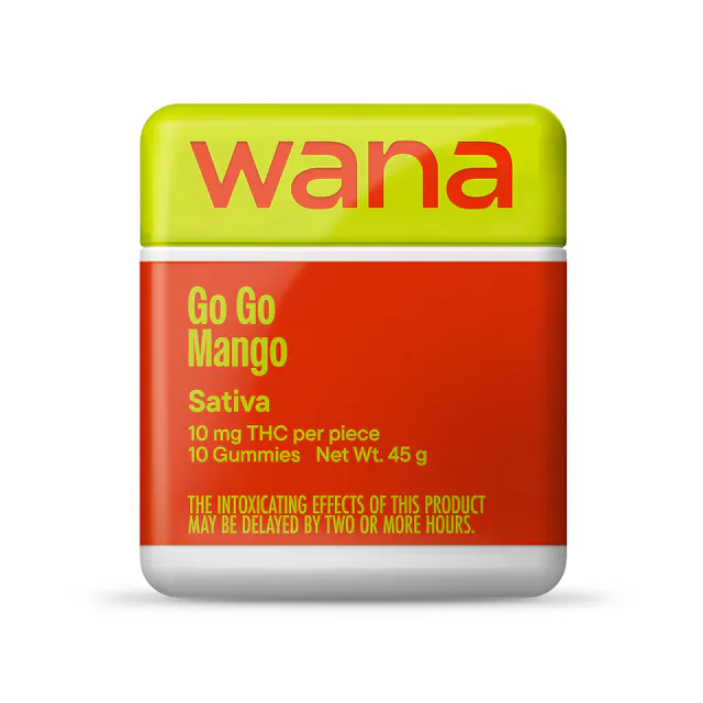 Wana Classic Gummies Go Go Mango 10pk/100mg (sativa, 1g)